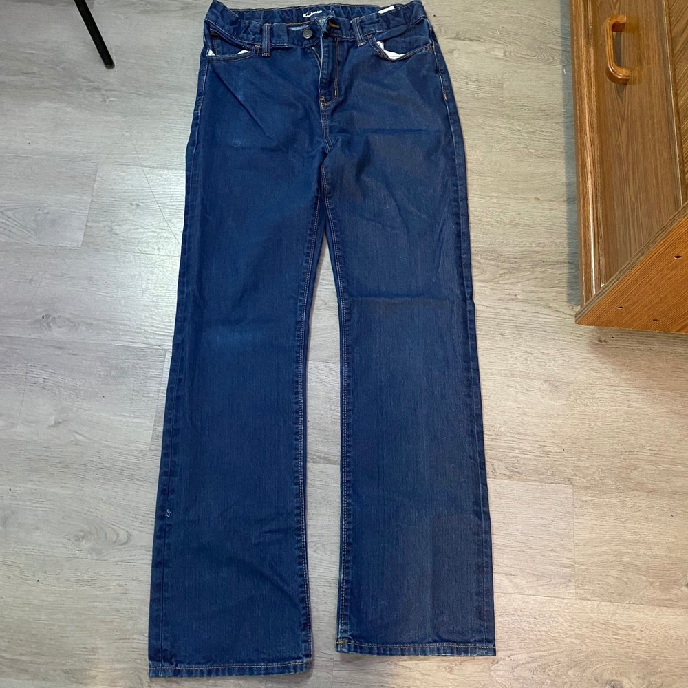 Old Navy Bootcut Jeans Boys‎ Size 18 Dark Wash Denim Classic Fit Stretch